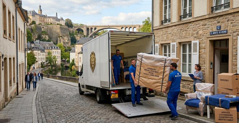 Arrivée d’un déménagement d’expatriation au Luxembourg